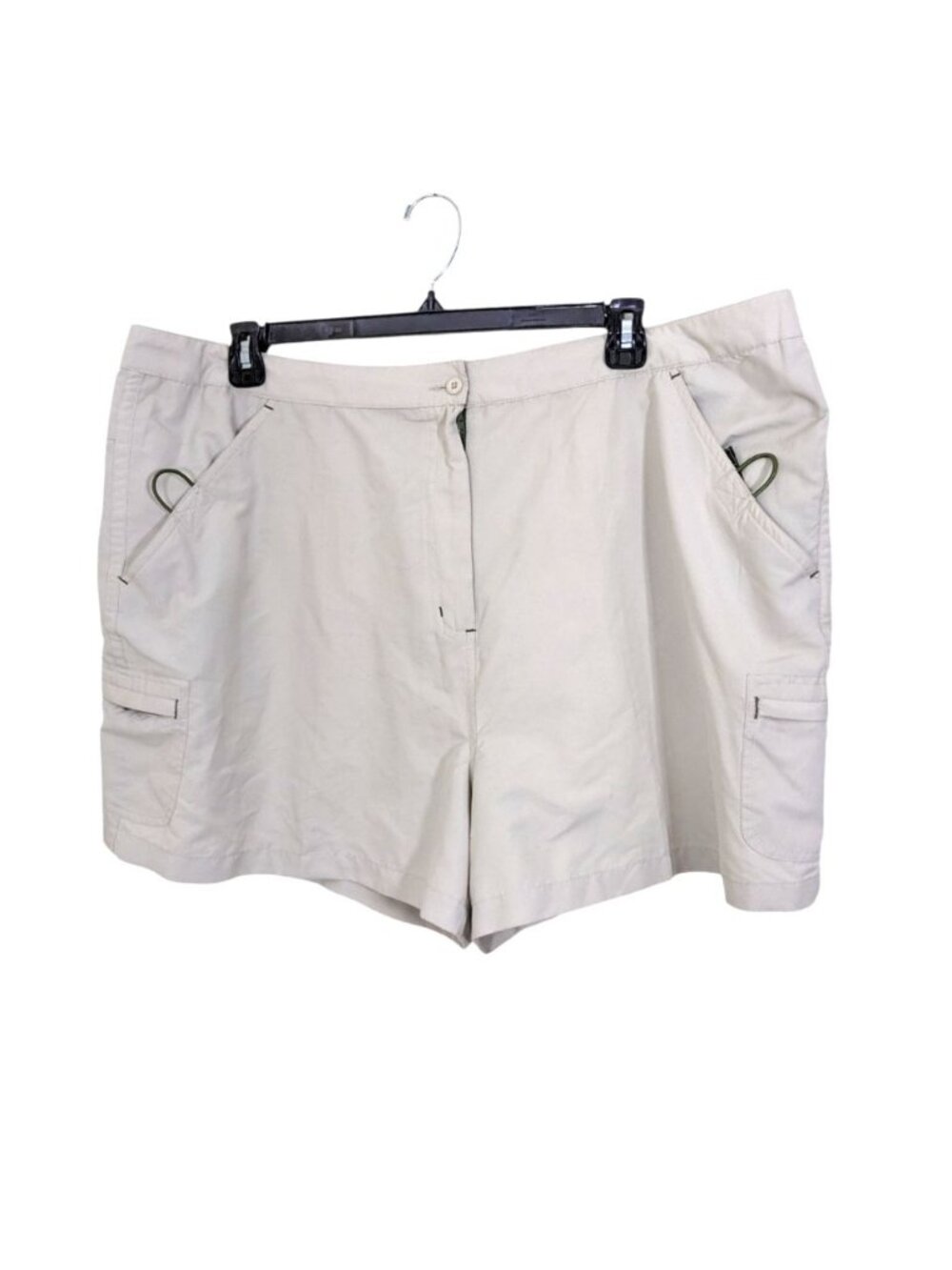 West Coast Connection Men Cargo Utility Shorts Beige Size 3X Pockets Lightweight
